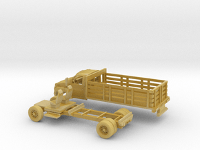 1/160 2003-09 Chevrolet Kodiac Reg Cab Stakebed Ki in Tan Fine Detail Plastic