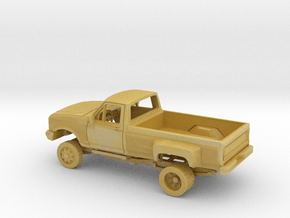 1/160 1987-91 Ford F Series Single Cab Dually Kit in Tan Fine Detail Plastic
