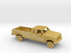 1/160 1987- 91 Ford F-Series Ext. Cab Long Bed Kit in Tan Fine Detail Plastic