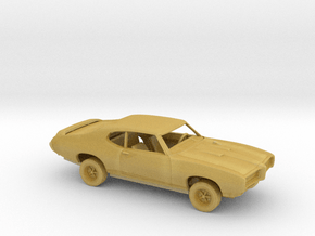 1/87 1969 Pontiac GTO Kit in Tan Fine Detail Plastic
