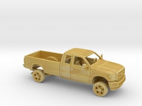 1/87 2011-16 Ford F Series Ext Cab Long Bed Kit in Tan Fine Detail Plastic
