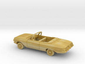 1/87 1961 Chevrolet Impala Open Convertible Kit in Tan Fine Detail Plastic