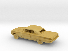 1/87 1960 Chevrolet Impala Closed Convertible Kit in Tan Fine Detail Plastic
