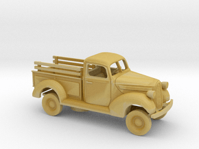1/87 1939-41 Ford PickUp w. Spare and Stakes Kit in Tan Fine Detail Plastic