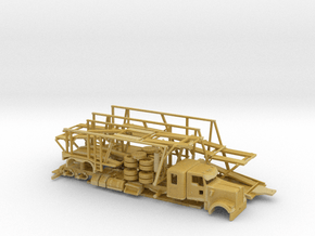 1/148 Kenworth W900 Car Hauler Kit in Tan Fine Detail Plastic