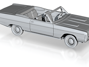 1/87 1970 Plymouth Fury Sport Open Convertible Kit in Clear Ultra Fine Detail Plastic