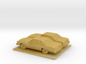 1/160 2X1979-87 Ford Crown Victoria Coupe Shell in Tan Fine Detail Plastic