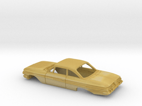 38.1 mm WB 1961 Chevrolet Impala Coupe Shell in Tan Fine Detail Plastic