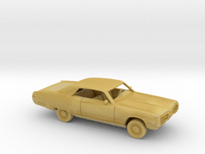 1/160 1972 Plymouth Fury Formal Coupe Kit in Tan Fine Detail Plastic