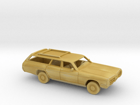 1/87 1972 Plymouth Fury Station Wagon Kit in Tan Fine Detail Plastic