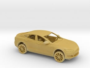 1/87 2012-16 Tesla Model S Kit in Tan Fine Detail Plastic