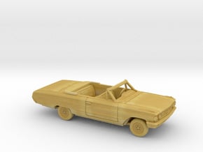 1/87 1964 Ford Galaxie Open Convertible Kit in Tan Fine Detail Plastic
