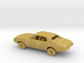 1/160 1971 Oldsmobile Cutlass Town Sedan Kit in Tan Fine Detail Plastic