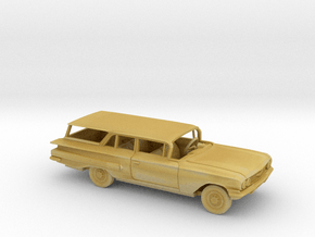 1/160 1960 Chevrolet Biscayne 2 Door Station Wagon in Tan Fine Detail Plastic
