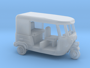 Auto Rickshaw / Tuk Tuk, N-Scale 1:160 in Clear Ultra Fine Detail Plastic