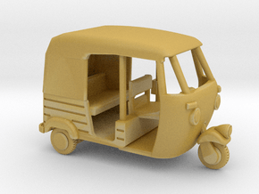 Auto Rickshaw / Tuk Tuk, HO-Scale 1:87 in Tan Fine Detail Plastic