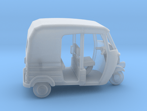 Auto Rickshaw / Tuk Tuk, OO-Scale 1:76 in Clear Ultra Fine Detail Plastic