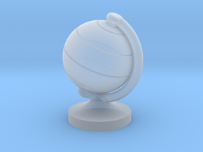 Dollhouse Miniature Student's Globe (9 mm diameter in Clear Ultra Fine Detail Plastic