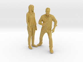 Printle CM Couple 053 - 1/87 - wob in Tan Fine Detail Plastic