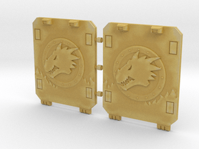 Space Dragons Light Tank Door Standard in Tan Fine Detail Plastic