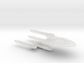 3125 Scale Federation Light Dreadnought Cruiser in Clear Ultra Fine Detail Plastic