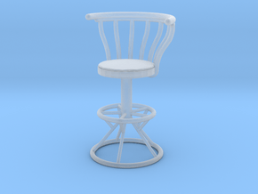 Printle Thing Barstool 02 - 1/24 in Clear Ultra Fine Detail Plastic