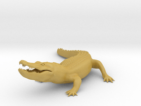 Printle Animal Alligator - 1/72 in Tan Fine Detail Plastic