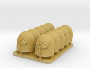 Angels Of Shadow V10 Primus Reaper Shoulder Pads in Tan Fine Detail Plastic