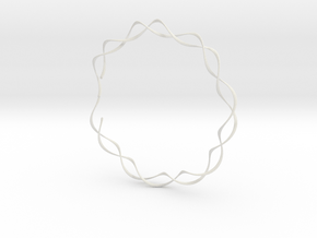 spiral_bracelet_001.dae in White Natural Versatile Plastic
