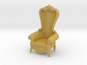 Printle Thing Baroque Chair 1/24 in Tan Fine Detail Plastic