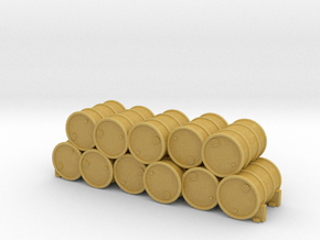 28mm Stack of 50 Gallon Drums in Tan Fine Detail Plastic