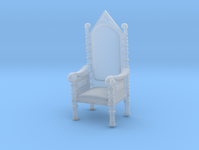 Printle Thing Throne - 1/87 - wob in Clear Ultra Fine Detail Plastic