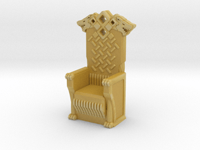 Printle Thing Throne 02 - 1/87 in Tan Fine Detail Plastic