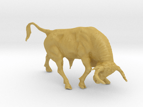 Printle Animal Bull - 1/48 in Tan Fine Detail Plastic