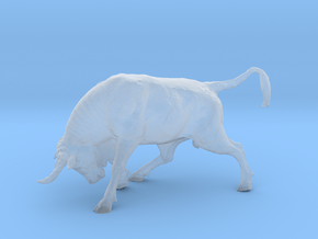 Printle Animal Bull - 1/76 in Clear Ultra Fine Detail Plastic