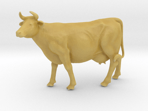 Printle Animal Cow 01 - 1/43 in Tan Fine Detail Plastic