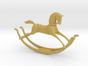 Printle Thing Rocking Horse - 1/24 in Tan Fine Detail Plastic