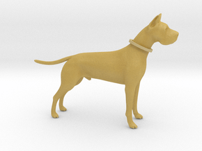 Printle Animal Danish Dog - 1/43 in Tan Fine Detail Plastic