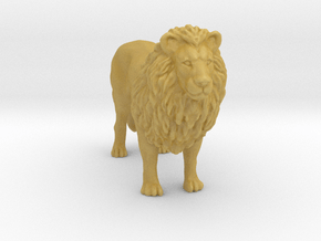 Printle Animal Lion - 1/72 in Tan Fine Detail Plastic