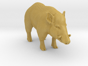 Printle Animal Wildboar - 1/76 in Tan Fine Detail Plastic