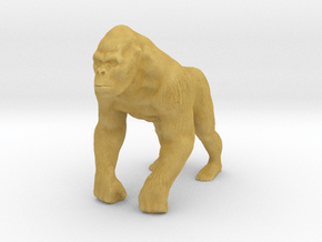 Printle Animal Gorilla - 1/72 in Tan Fine Detail Plastic