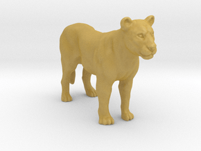 Printle Animal Lioness - 1/48 in Tan Fine Detail Plastic