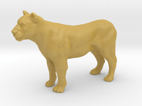 Printle Animal Lioness - 1/64 in Tan Fine Detail Plastic