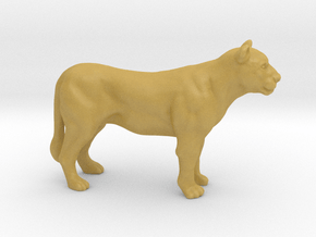 Printle Animal Lioness - 1/76 in Tan Fine Detail Plastic