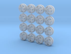 1/64 scale D2LO 9mm Dia - 4 sets in Clear Ultra Fine Detail Plastic