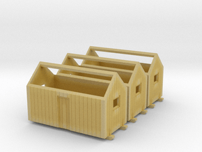 N logging - Bunkhouse (3pcs) in Tan Fine Detail Plastic