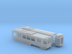 HO LA Metro P865/P2020 Blue and Expo Lines Car in Clear Ultra Fine Detail Plastic