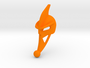 Proto tahu flame mask v2 in Orange Smooth Versatile Plastic