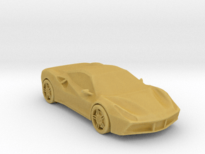 Printle Thing Ferrari 488 - 1/75 in Tan Fine Detail Plastic