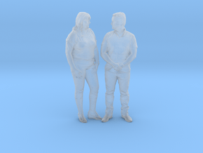 Printle S Couple 061 - 1/72 - wob in Clear Ultra Fine Detail Plastic